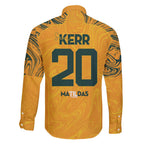 Sam Kerr Australia Matildas Family Matching Off Shoulder Short Dress and Hawaiian Shirt