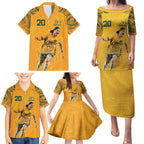 Sam Kerr Australia Matildas Family Matching Puletasi and Hawaiian Shirt