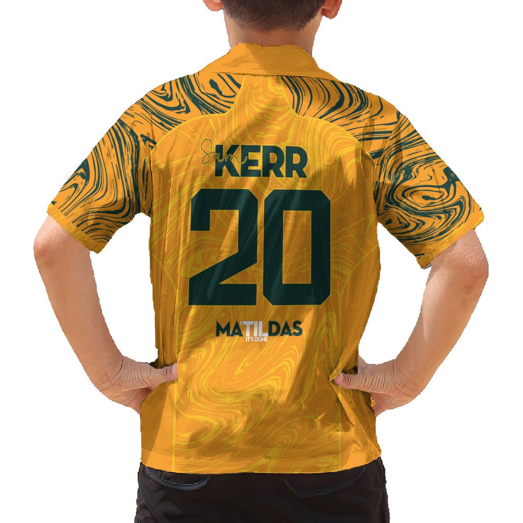 Sam Kerr Australia Matildas Family Matching Summer Maxi Dress and Hawaiian Shirt