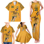Sam Kerr Australia Matildas Family Matching Tank Maxi Dress and Hawaiian Shirt