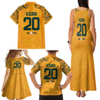 Sam Kerr Australia Matildas Family Matching Tank Maxi Dress and Hawaiian Shirt