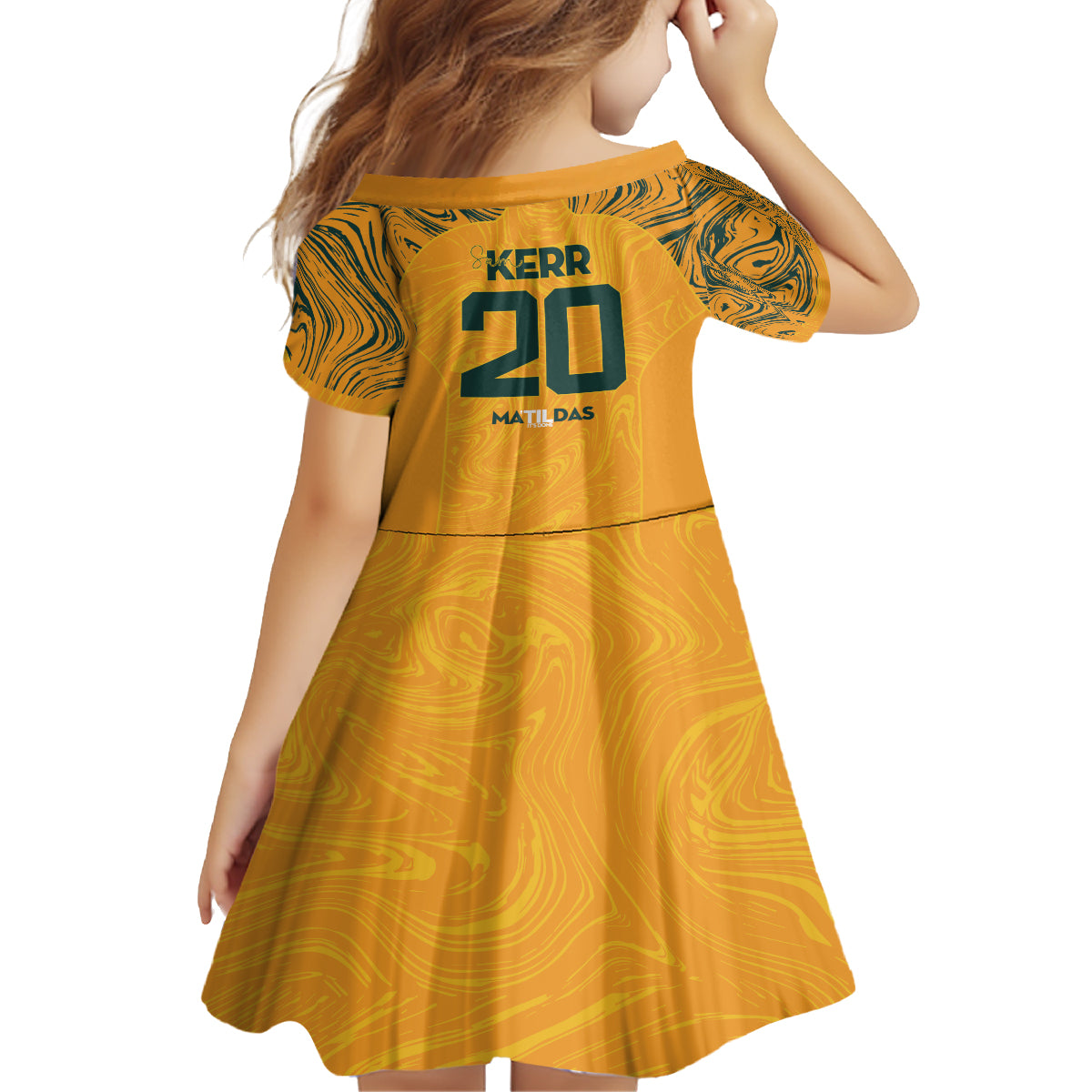 Sam Kerr Australia Matildas Kid Short Sleeve Dress