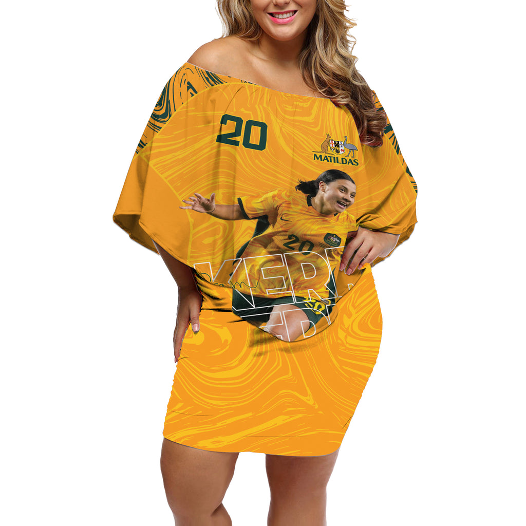 Sam Kerr Australia Matildas Off Shoulder Short Dress