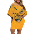 Sam Kerr Australia Matildas Off Shoulder Short Dress