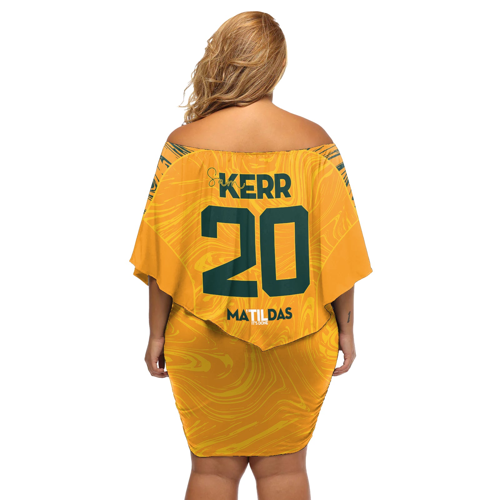 Sam Kerr Australia Matildas Off Shoulder Short Dress