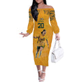 Sam Kerr Australia Matildas Off The Shoulder Long Sleeve Dress