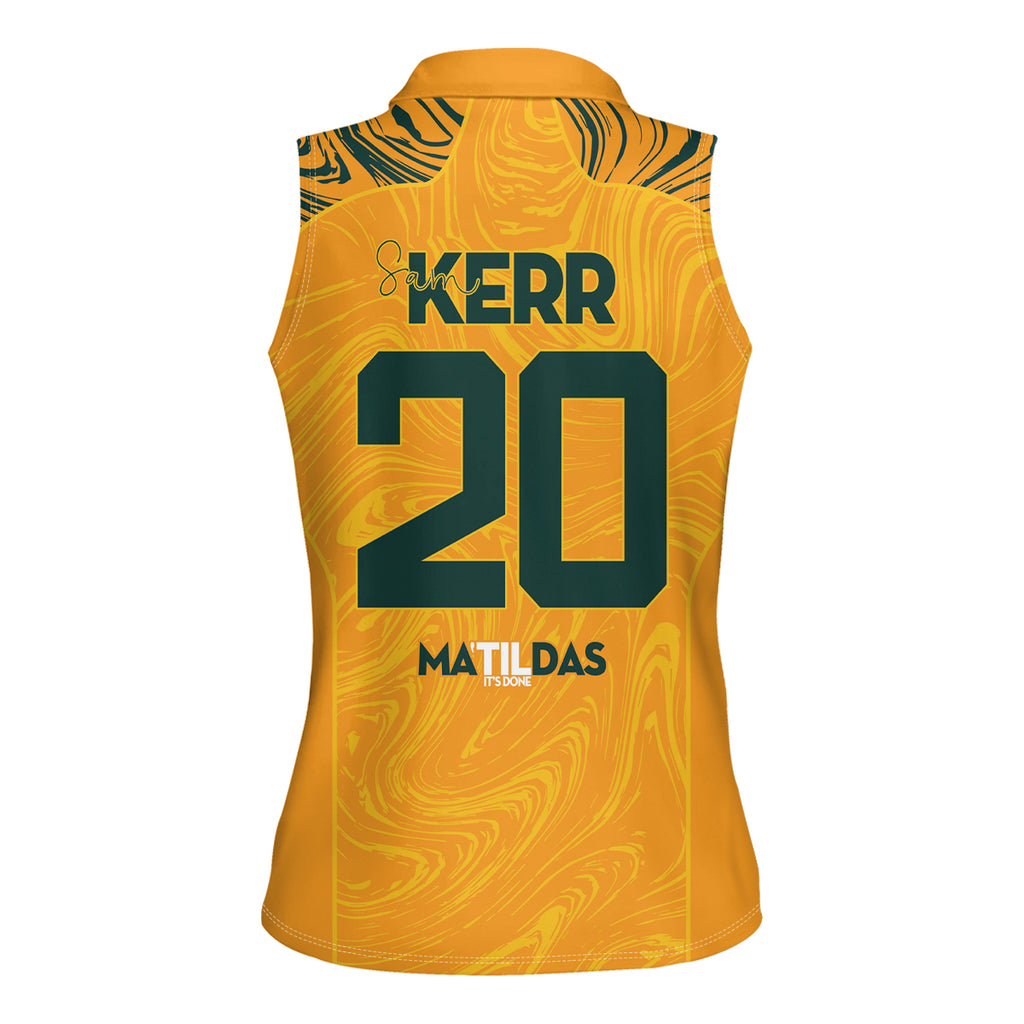 Sam Kerr Australia Matildas Women Sleeveless Polo Shirt