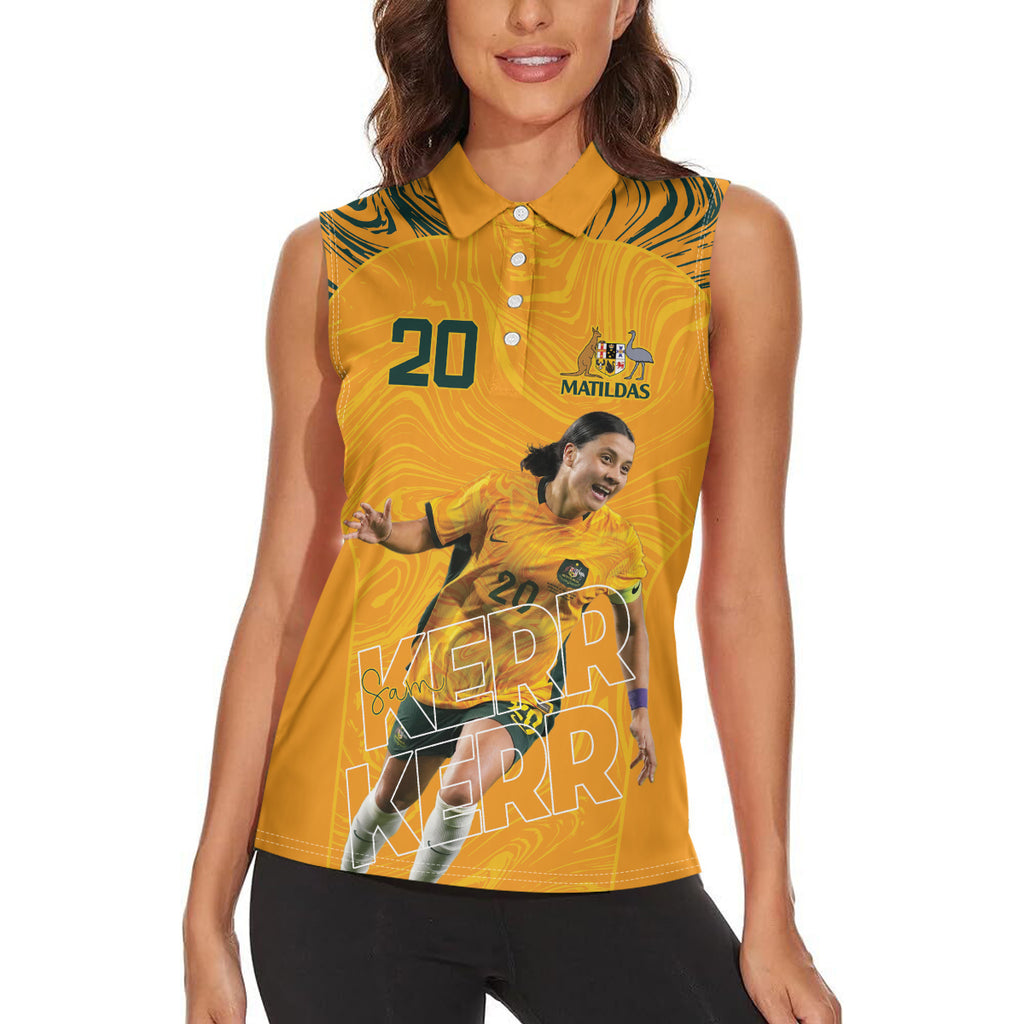 Sam Kerr Australia Matildas Women Sleeveless Polo Shirt