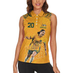Sam Kerr Australia Matildas Women Sleeveless Polo Shirt