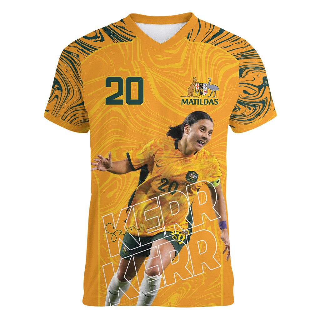 Sam Kerr Australia Matildas Women V-Neck T-Shirt