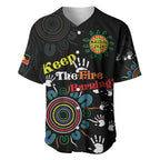 NAIDOC 2024 Indigenous Aboriginal Baseball Jersey The Fire Burns Forever