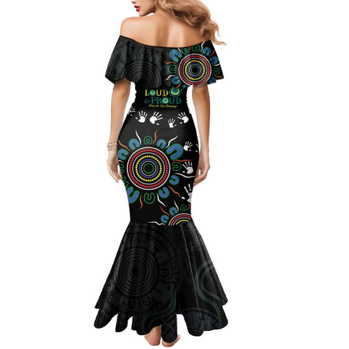 NAIDOC 2024 Indigenous Aboriginal Family Matching Mermaid Dress and Hawaiian Shirt The Fire Burns Forever