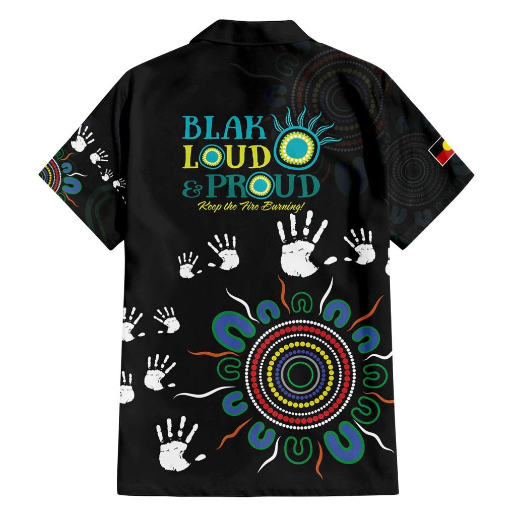 NAIDOC 2024 Indigenous Aboriginal Family Matching Off Shoulder Maxi Dress and Hawaiian Shirt The Fire Burns Forever