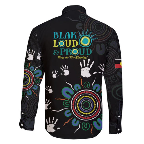 NAIDOC 2024 Indigenous Aboriginal Family Matching Off Shoulder Short Dress and Hawaiian Shirt The Fire Burns Forever