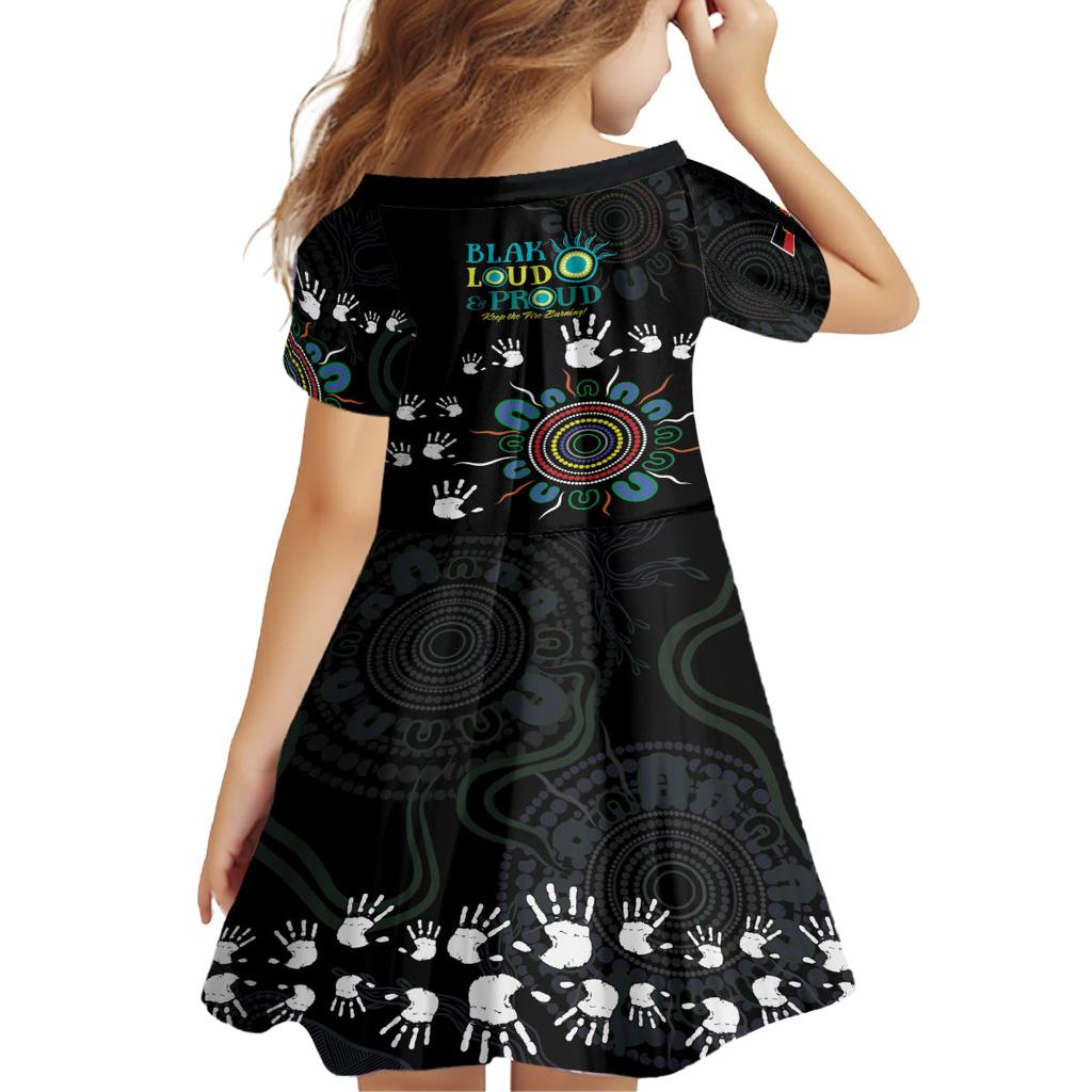NAIDOC 2024 Indigenous Aboriginal Family Matching Summer Maxi Dress and Hawaiian Shirt The Fire Burns Forever