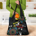 NAIDOC 2024 Indigenous Aboriginal Grocery Bag The Fire Burns Forever