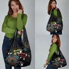 NAIDOC 2024 Indigenous Aboriginal Grocery Bag The Fire Burns Forever
