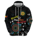 NAIDOC 2024 Indigenous Aboriginal Hoodie The Fire Burns Forever
