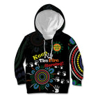 NAIDOC 2024 Indigenous Aboriginal Kid Hoodie The Fire Burns Forever