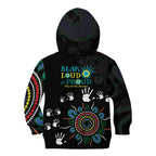 NAIDOC 2024 Indigenous Aboriginal Kid Hoodie The Fire Burns Forever