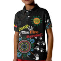NAIDOC 2024 Indigenous Aboriginal Kid Polo Shirt The Fire Burns Forever