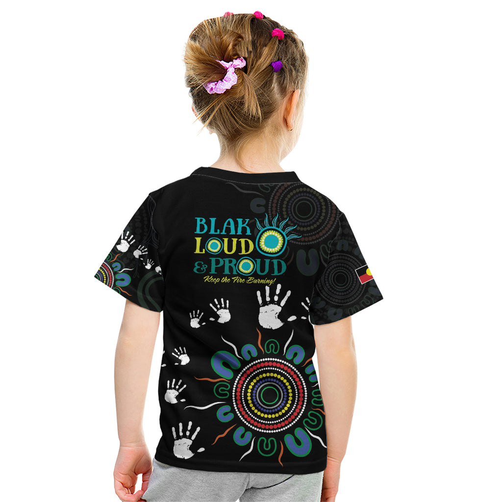 NAIDOC 2024 Indigenous Aboriginal Kid T Shirt The Fire Burns Forever