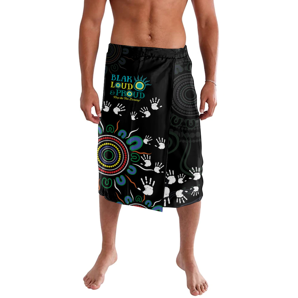 NAIDOC 2024 Indigenous Aboriginal Lavalava The Fire Burns Forever