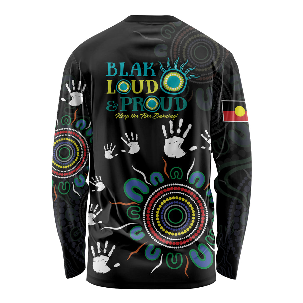 NAIDOC 2024 Indigenous Aboriginal Long Sleeve Shirt The Fire Burns Forever