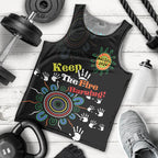 NAIDOC 2024 Indigenous Aboriginal Men Tank Top The Fire Burns Forever