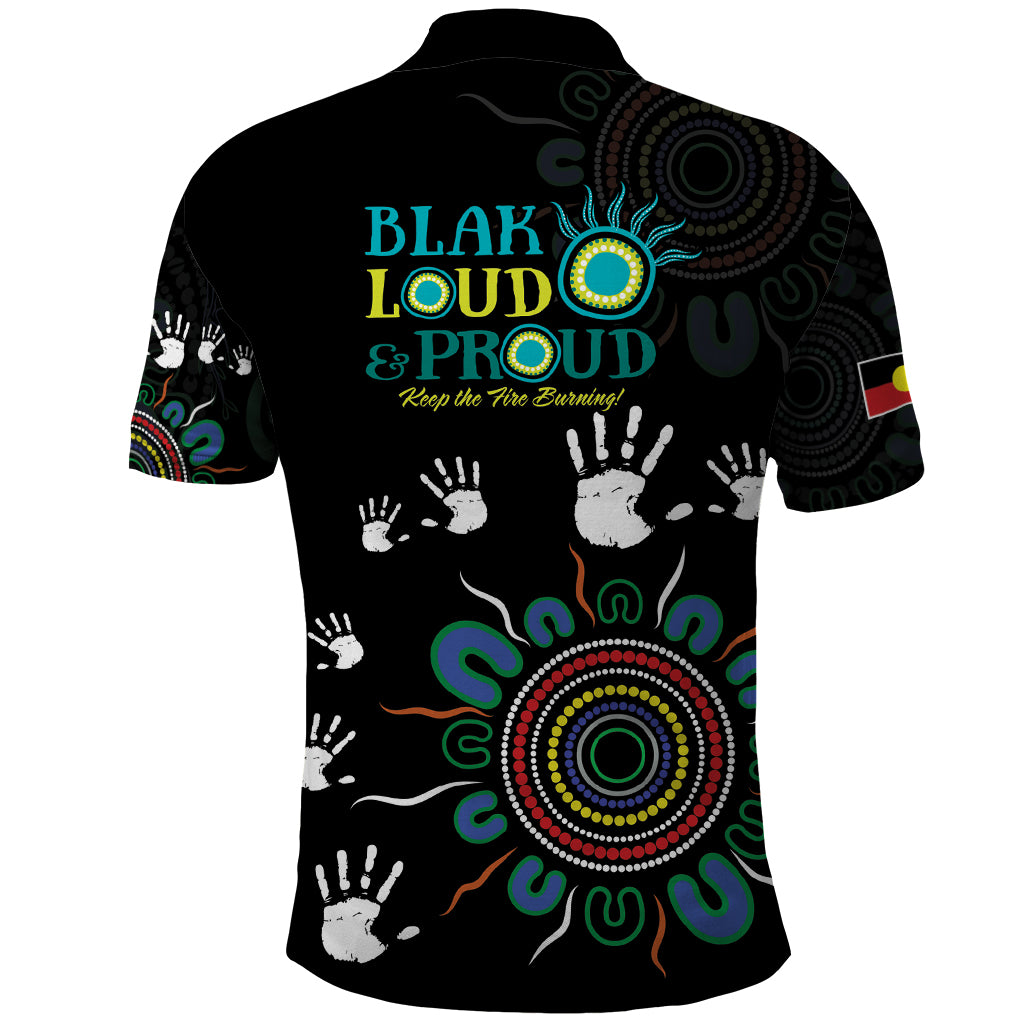 NAIDOC 2024 Indigenous Aboriginal Polo Shirt The Fire Burns Forever