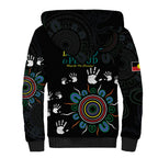 NAIDOC 2024 Indigenous Aboriginal Sherpa Hoodie The Fire Burns Forever