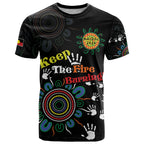 NAIDOC 2024 Indigenous Aboriginal T Shirt The Fire Burns Forever