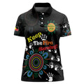 NAIDOC 2024 Indigenous Aboriginal Women Polo Shirt The Fire Burns Forever