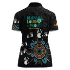 NAIDOC 2024 Indigenous Aboriginal Women Polo Shirt The Fire Burns Forever