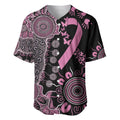 Personalised Aboriginal Ribbons Baseball Jersey Beautiful Butterflies Breast Cancer Awareness