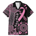Personalised Aboriginal Ribbons Family Matching Mermaid Dress and Hawaiian Shirt Beautiful Butterflies Breast Cancer Awareness