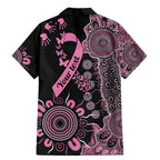 Personalised Aboriginal Ribbons Family Matching Mermaid Dress and Hawaiian Shirt Beautiful Butterflies Breast Cancer Awareness