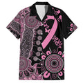 Personalised Aboriginal Ribbons Hawaiian Shirt Beautiful Butterflies Breast Cancer Awareness