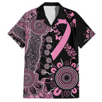 Personalised Aboriginal Ribbons Hawaiian Shirt Beautiful Butterflies Breast Cancer Awareness
