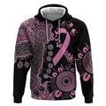 Personalised Aboriginal Ribbons Hoodie Beautiful Butterflies Breast Cancer Awareness