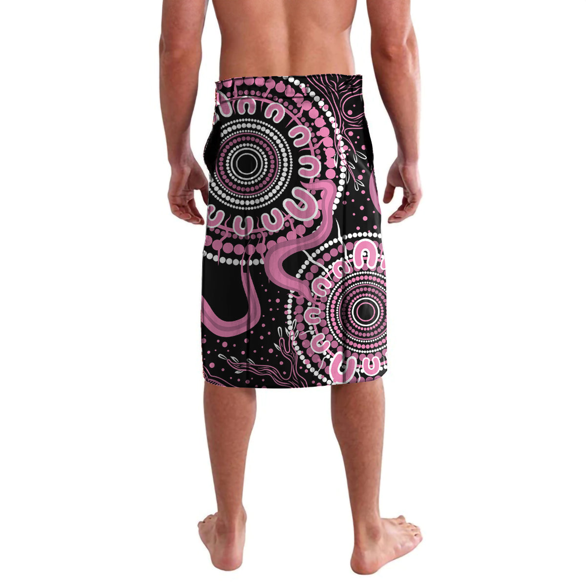 Personalised Aboriginal Ribbons Lavalava Beautiful Butterflies Breast Cancer Awareness