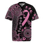 Personalised Aboriginal Ribbons Rugby Jersey Beautiful Butterflies Breast Cancer Awareness