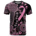 Personalised Aboriginal Ribbons T Shirt Beautiful Butterflies Breast Cancer Awareness