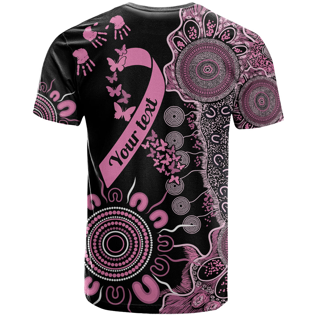 Personalised Aboriginal Ribbons T Shirt Beautiful Butterflies Breast Cancer Awareness
