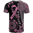 Personalised Aboriginal Ribbons T Shirt Beautiful Butterflies Breast Cancer Awareness