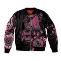 Personalised Aboriginal Ribbons Bomber Jacket Think Pink Butterfly Art Wall Clock Breast Cancer