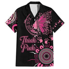 Personalised Aboriginal Ribbons Family Matching Long Sleeve Bodycon Dress and Hawaiian Shirt Think Pink Butterfly Art Wall Clock Breast Cancer