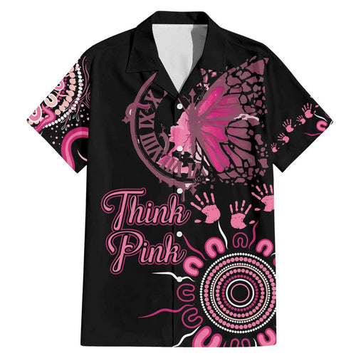 Personalised Aboriginal Ribbons Family Matching Mermaid Dress and Hawaiian Shirt Think Pink Butterfly Art Wall Clock Breast Cancer