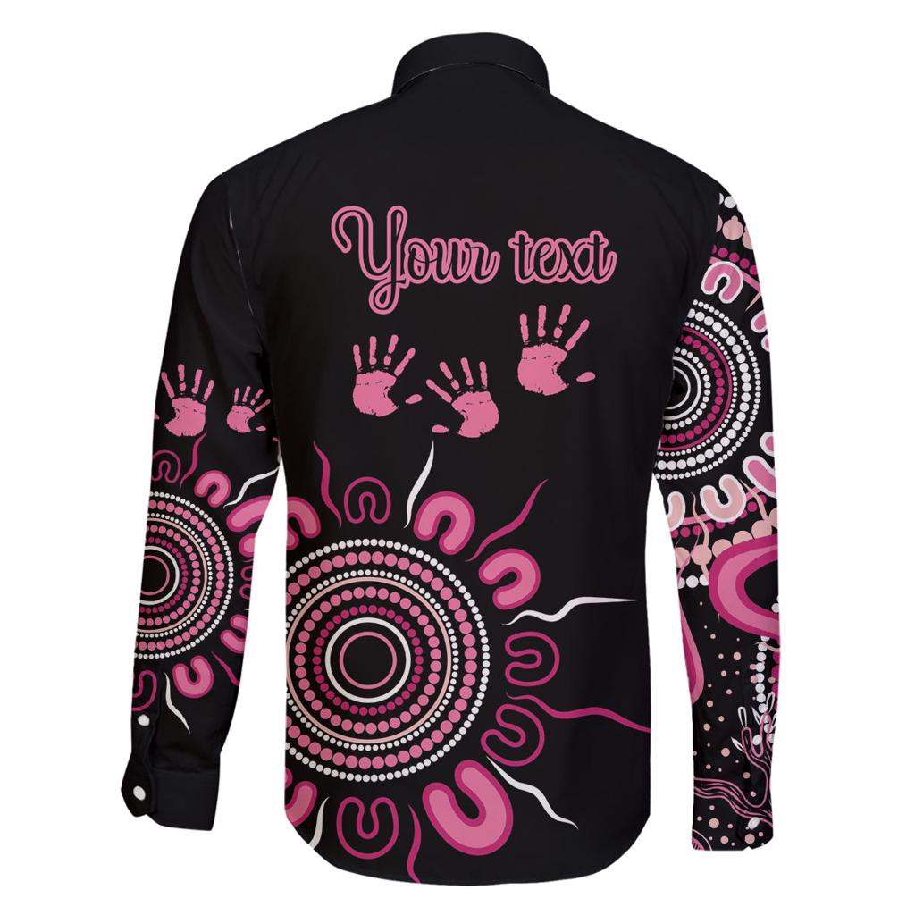 Personalised Aboriginal Ribbons Family Matching Tank Maxi Dress and Hawaiian Shirt Think Pink Butterfly Art Wall Clock Breast Cancer