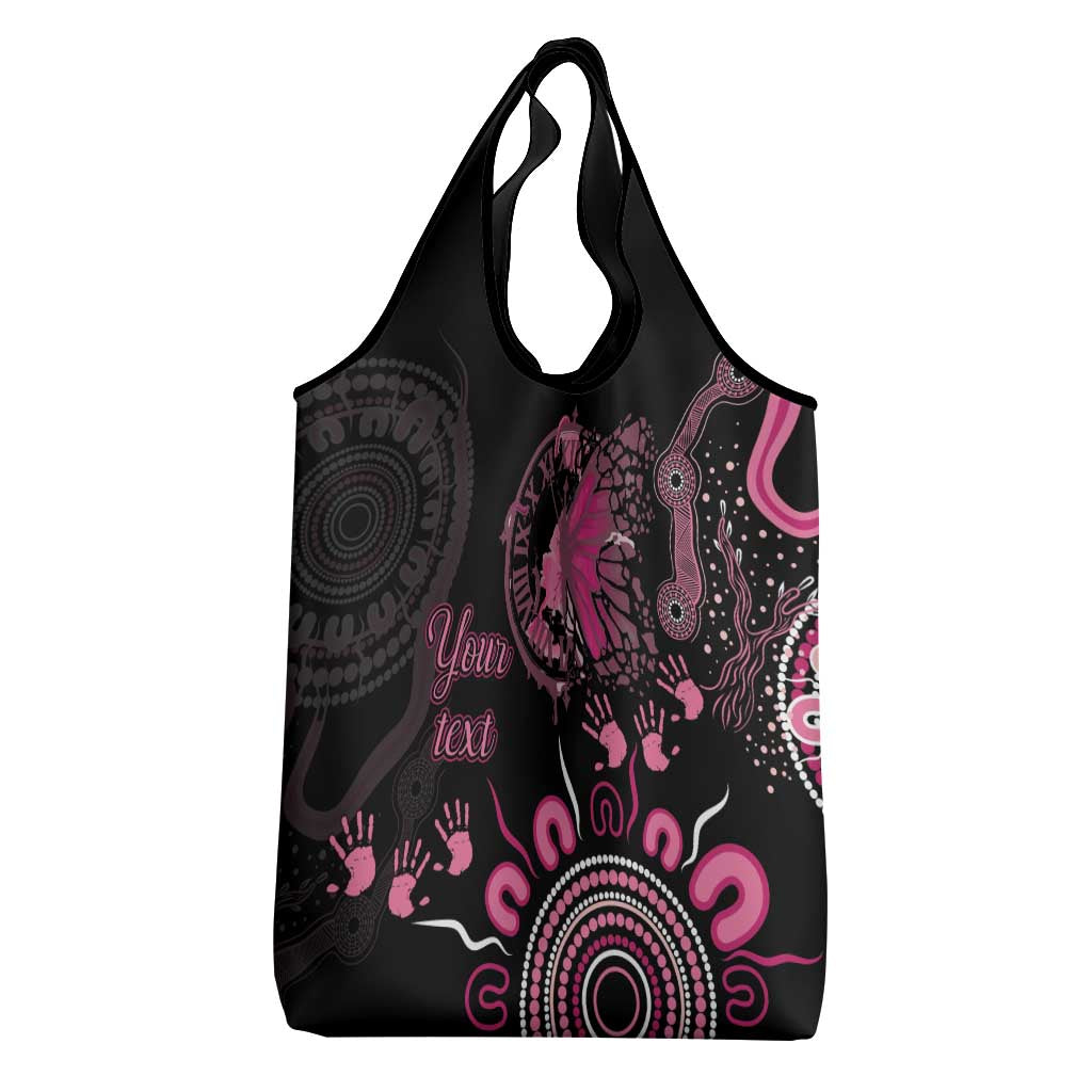 Personalised Aboriginal Ribbons Grocery Bag Think Pink Butterfly Art Wall Clock Breast Cancer